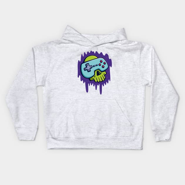 Gamer Gunk Kids Hoodie by strangethingsa